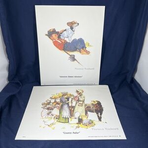 Norman Rockwell 8x10 Prints Country Pedlar Adventures Licensed Vintage Americana